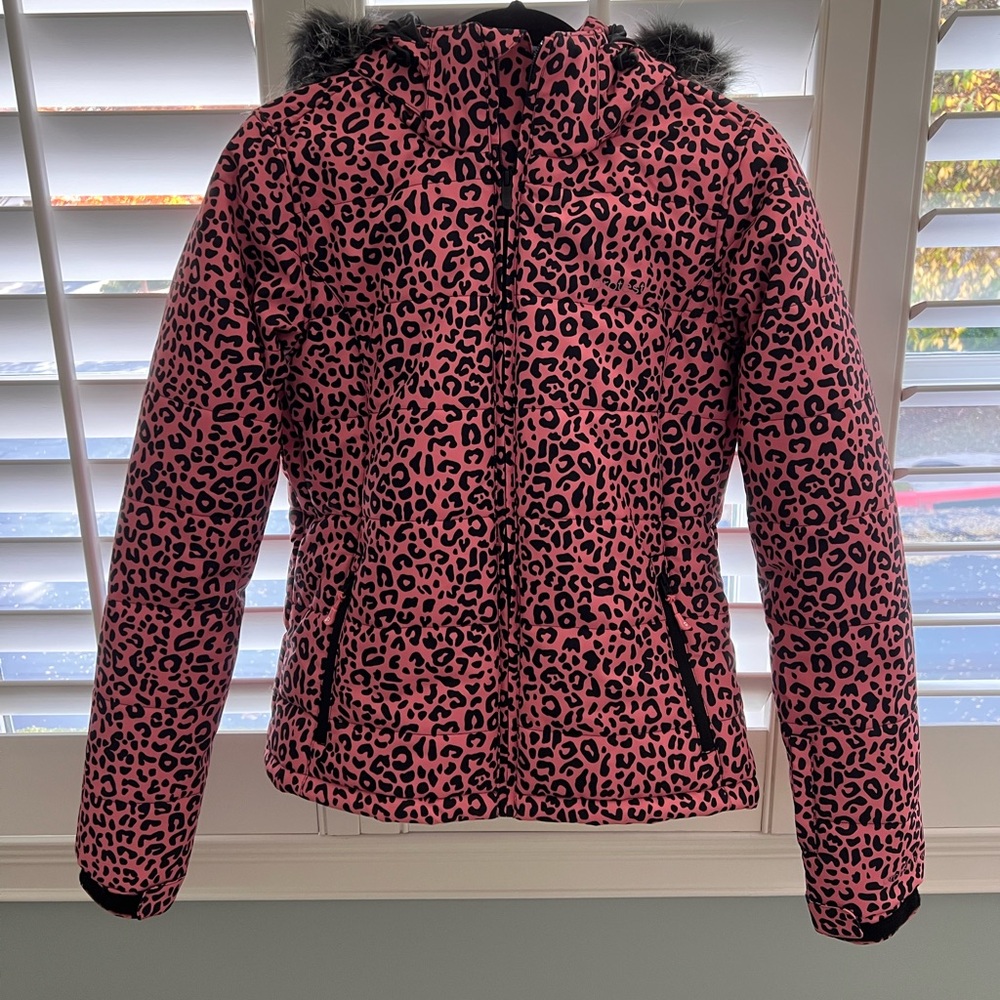 NWT Protest Pink Leopard Print Ski Jacket